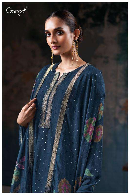 Ganga vrisya 3798 Designer dress materials