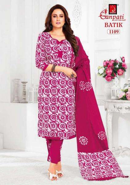 Ganpati batik pant vol-11 Wholesale dress materials in Mumbai