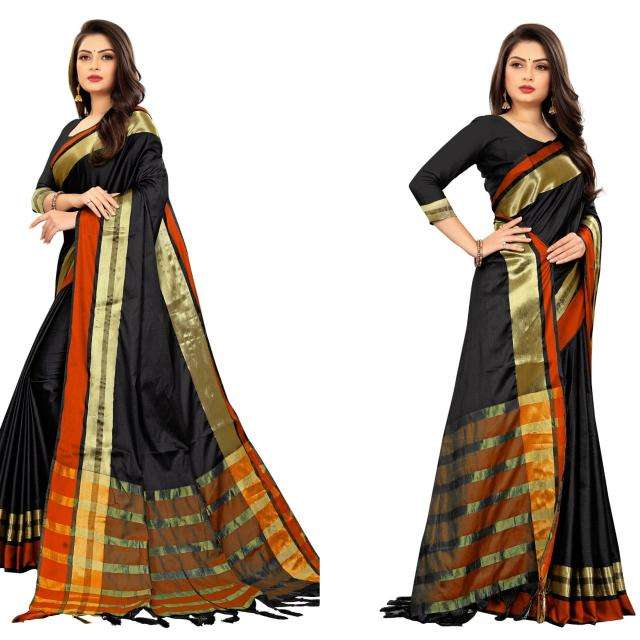 GC aura cotton silk zari pallu Latest sarees online shopping