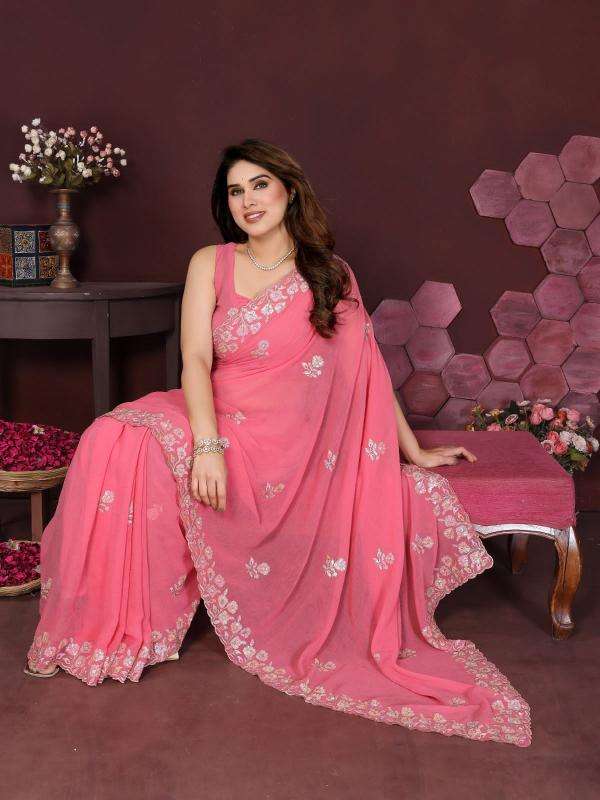 GC soft georgette silk Wholesale saree manufacturers in Delhi