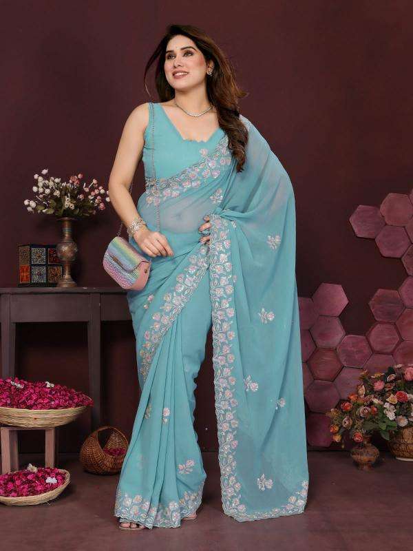 GC soft georgette silk Wholesale saree manufacturers in Delhi