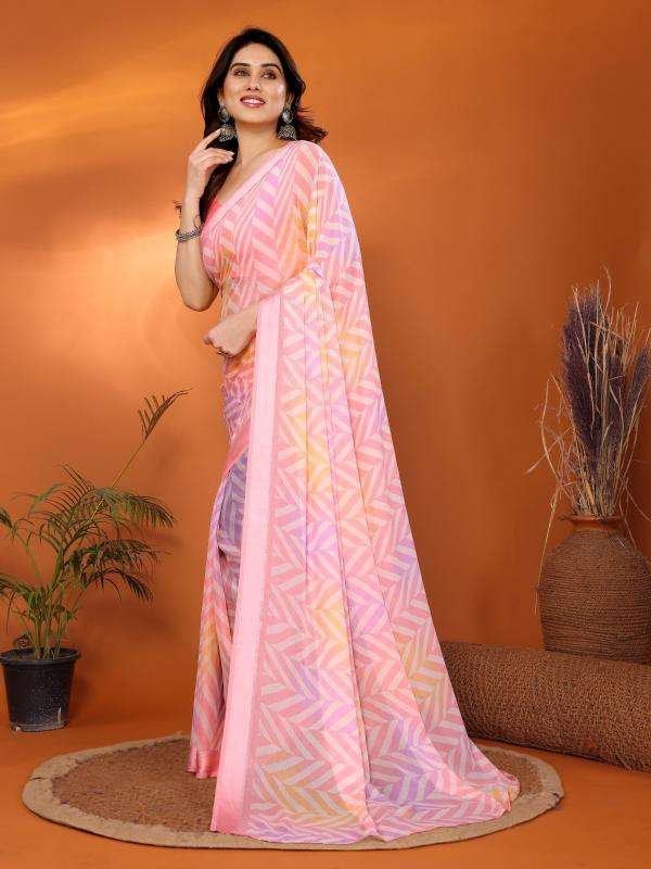GC soft satin patta printed Party wear Saree wholesale