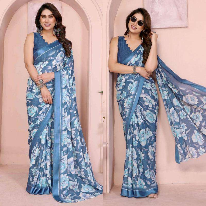GC soft satin patta printed Wholesale saree suppliers in Gujarat
