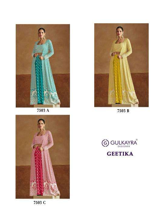 Gulkayra designer geetika salwar suits manufacturers in India