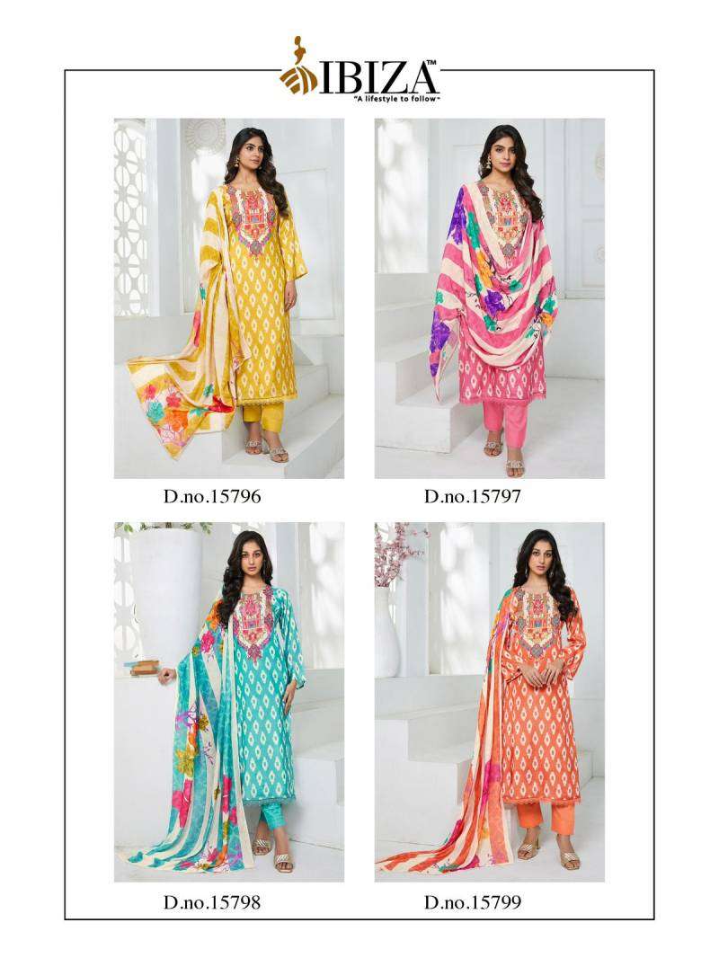 Ibiza Carnival Bemberg Maslin  Wholesale salwar kameez online shopping