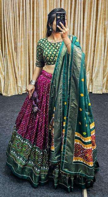 Janvi Tussar Silk wholesale lehenga market in indore