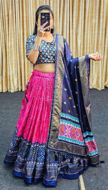 Janvi Tussar Silk wholesale lehenga market in indore