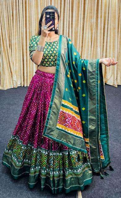Janvi Tussar Silk wholesale lehenga market in indore