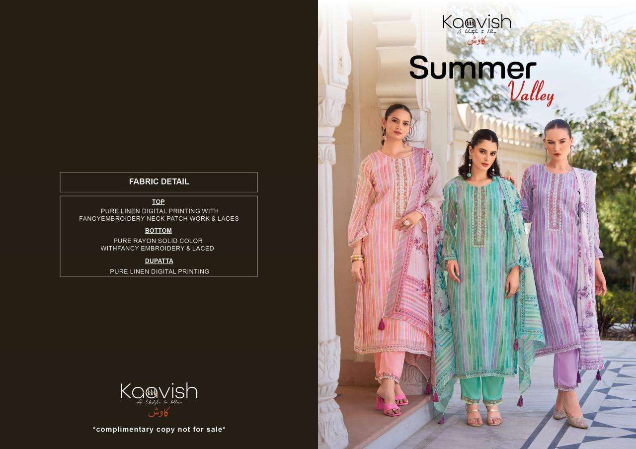 Kaavish summer valley Indian dress materials wholesale