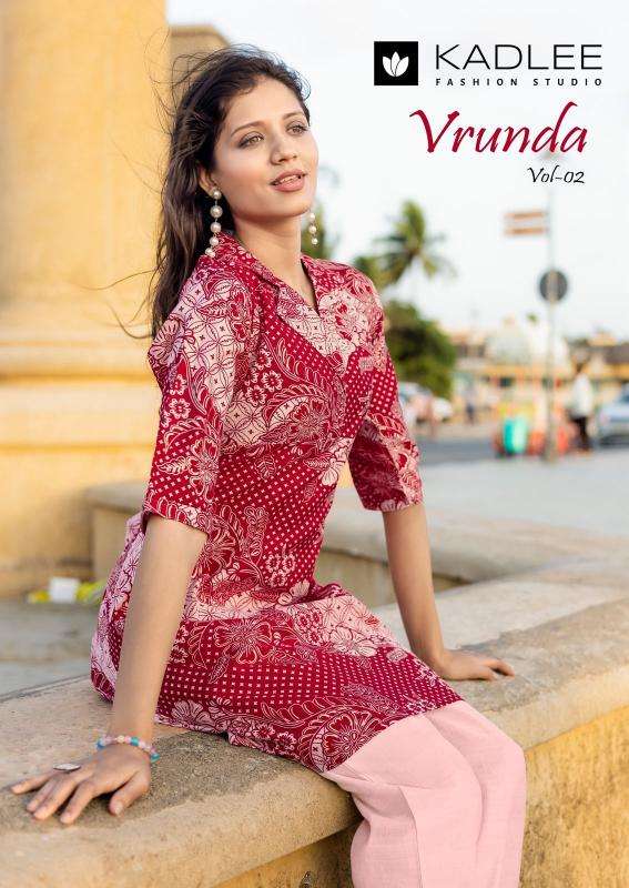 Kadlee vrunda vol 2 Designer kurti suppliers