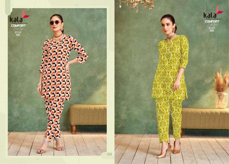 Kala comfort vol-4 coord set wholesale kurti manufacturers