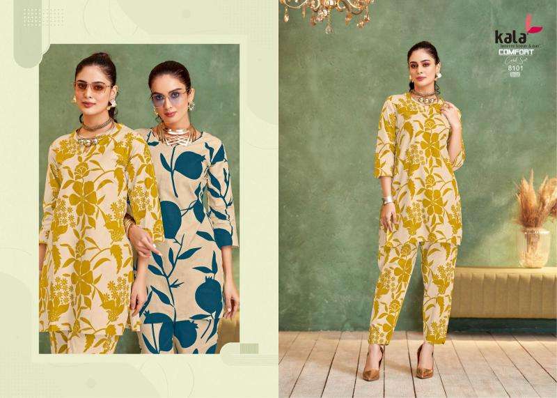 Kala comfort vol-4 coord set wholesale kurti manufacturers