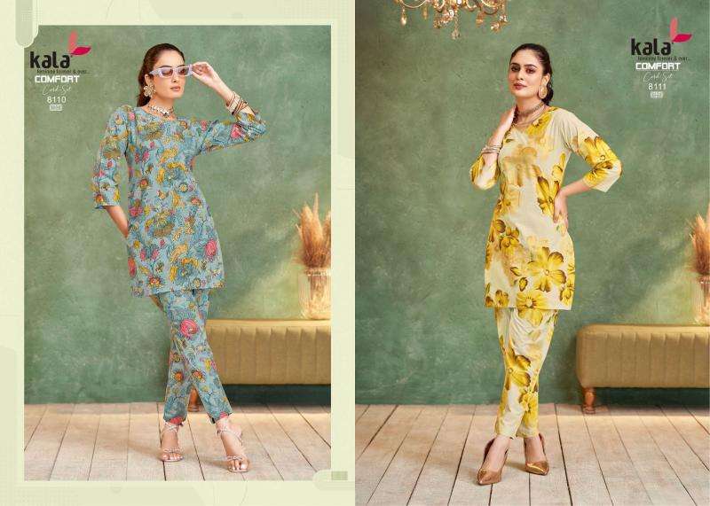 Kala comfort vol-4 coord set wholesale kurti manufacturers