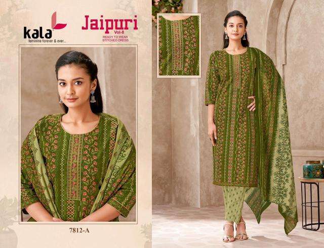Kala jaipuri vol-8 Wholesale Kurtis