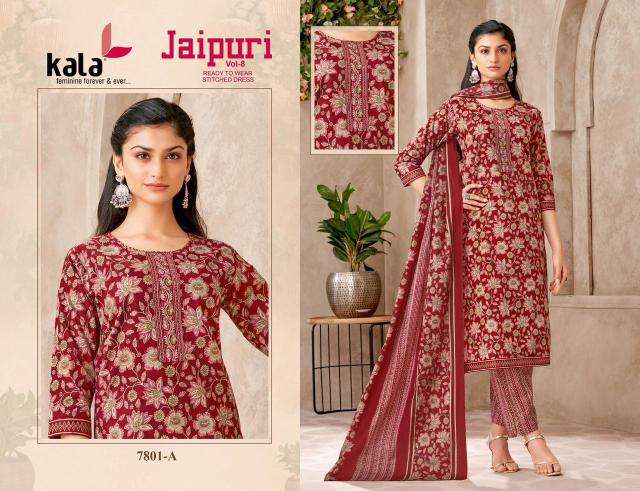 Kala jaipuri vol-8 Wholesale Kurtis