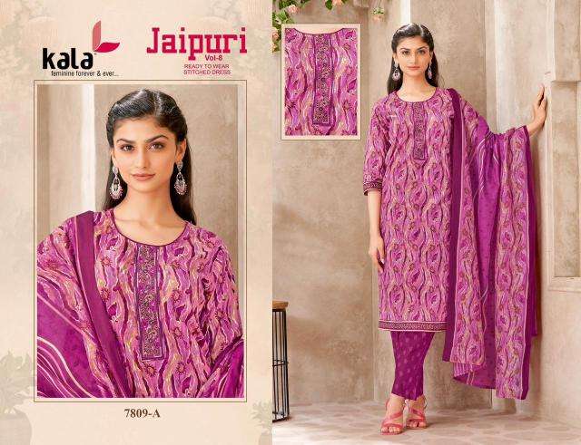 Kala jaipuri vol-8 Wholesale Kurtis