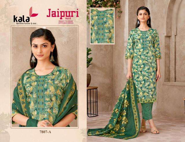 Kala jaipuri vol-8 Wholesale Kurtis