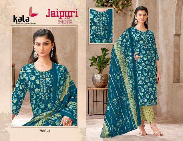 Kala jaipuri vol-8 Wholesale Kurtis
