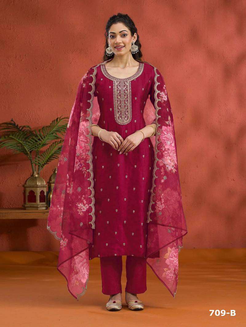 Kanak Super Hit 709 A To F Kurti export market in India