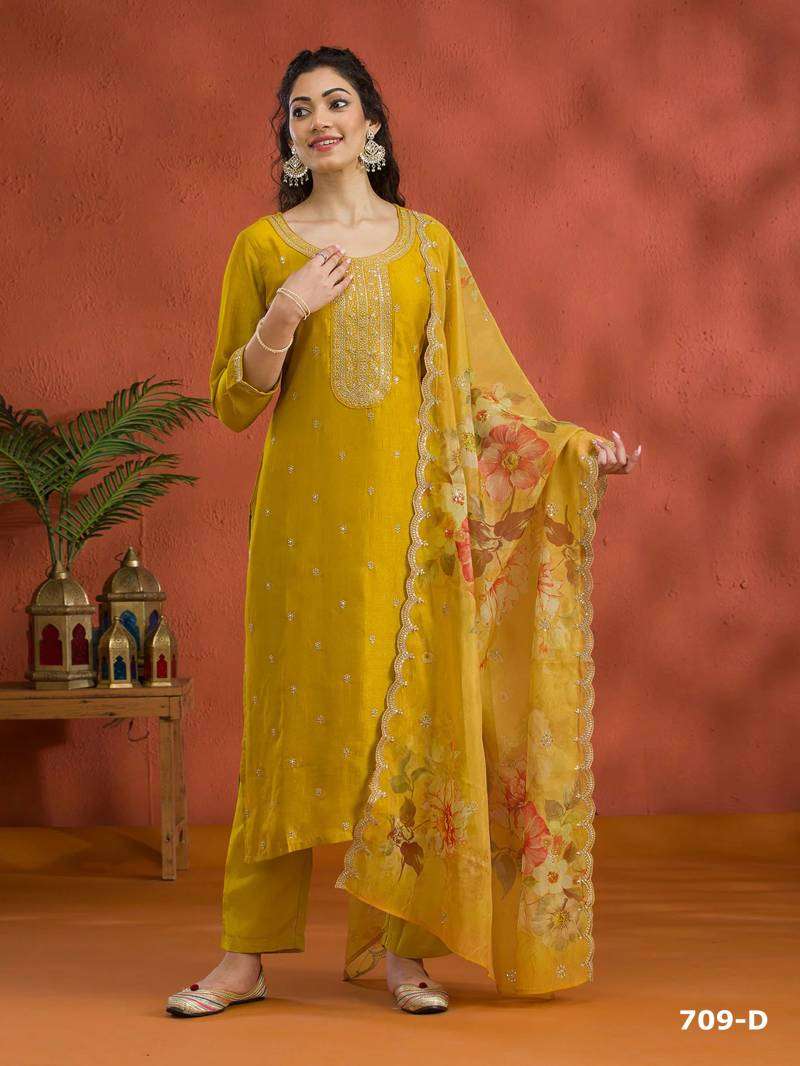 Kanak Super Hit 709 A To F Kurti export market in India