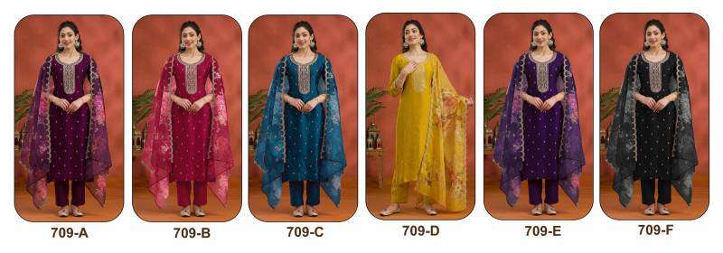Kanak Super Hit 709 A To F Kurti export market in India