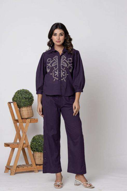Karma 119 cotton coord set south indian border kurti