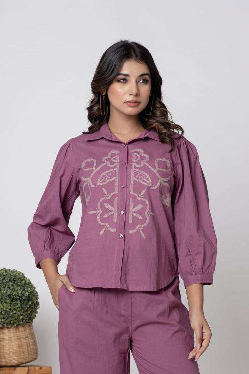 Karma 119 cotton coord set south indian border kurti