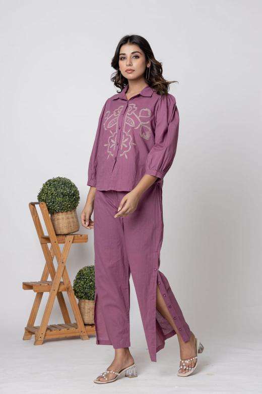 Karma 119 cotton coord set south indian border kurti