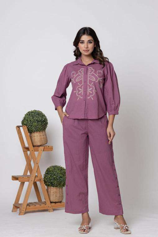 Karma 119 cotton coord set south indian border kurti