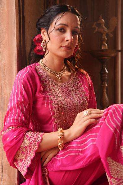karma crepe designer indian kurti women