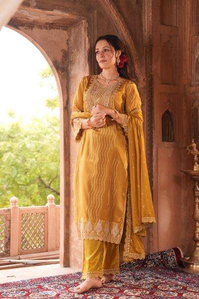 karma crepe designer indian kurti women