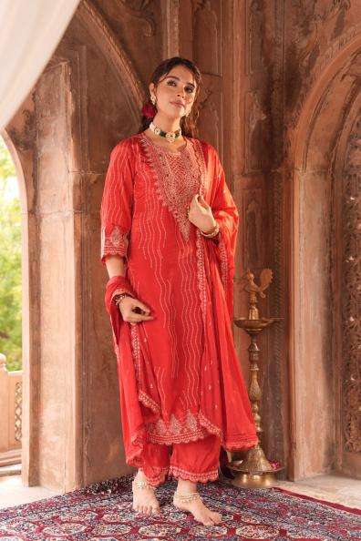 karma crepe designer indian kurti women