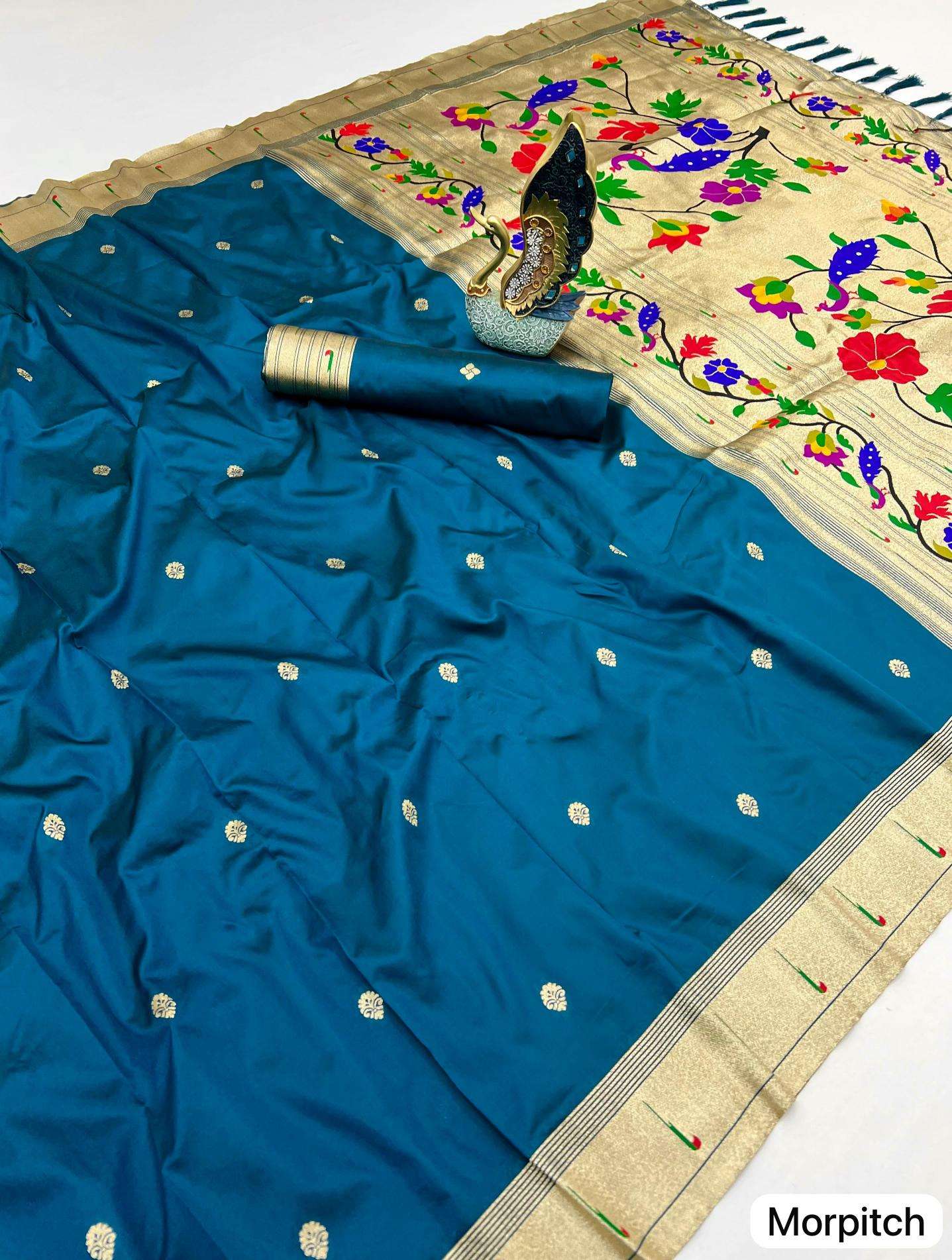 Karma paithani voL-1 Sari wholesale market in Ahmedabad