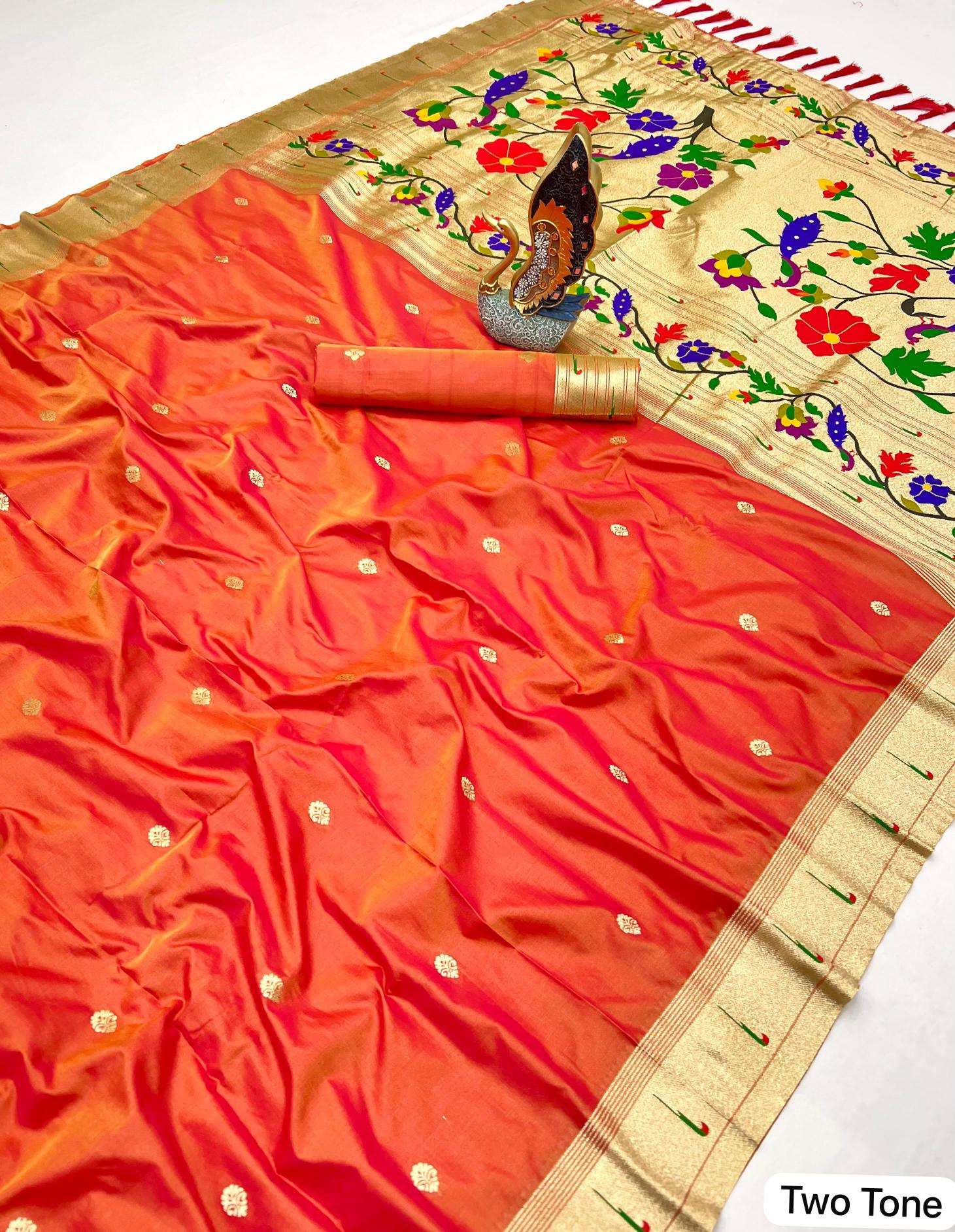 Karma paithani voL-1 Sari wholesale market in Ahmedabad