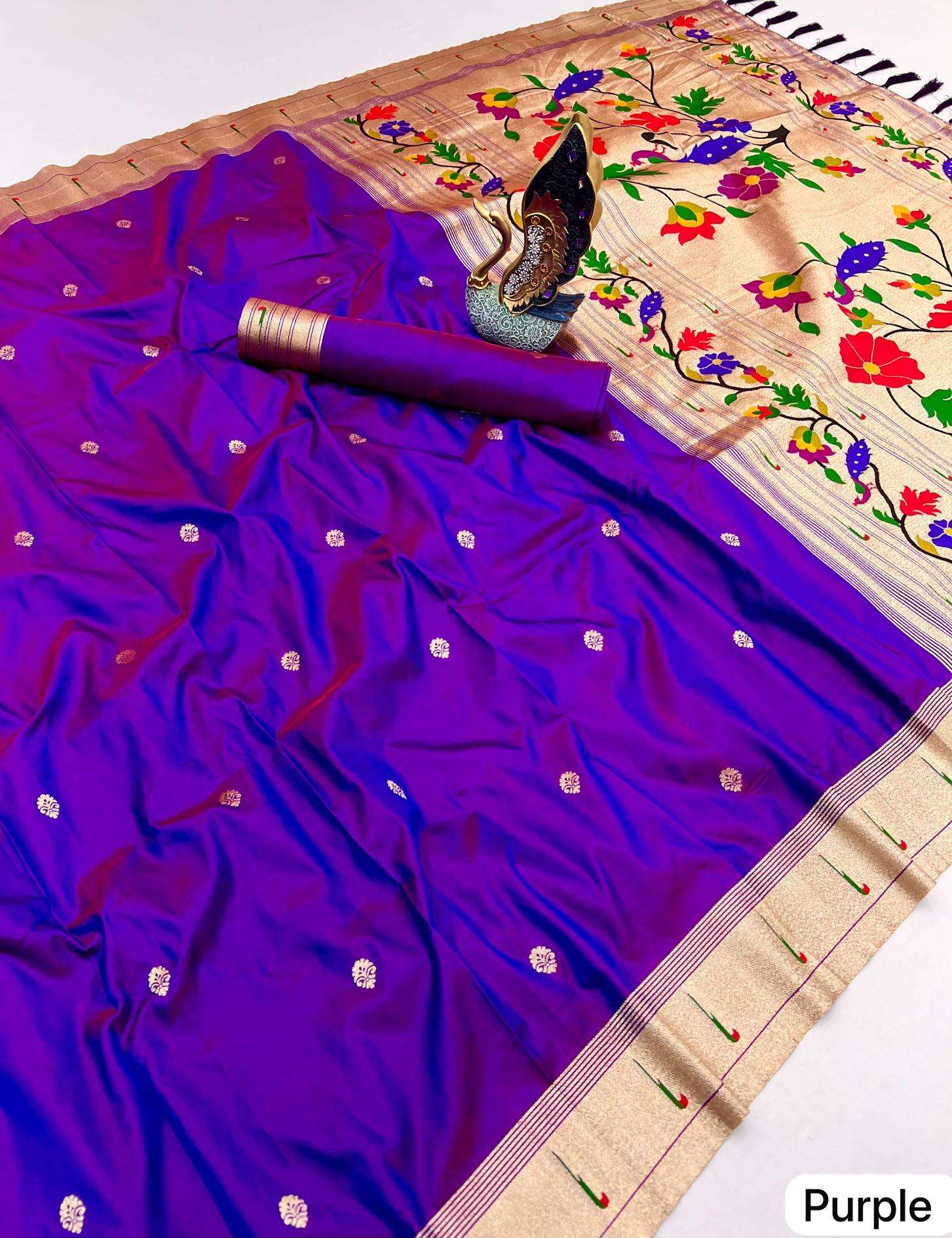 Karma paithani voL-1 Sari wholesale market in Ahmedabad