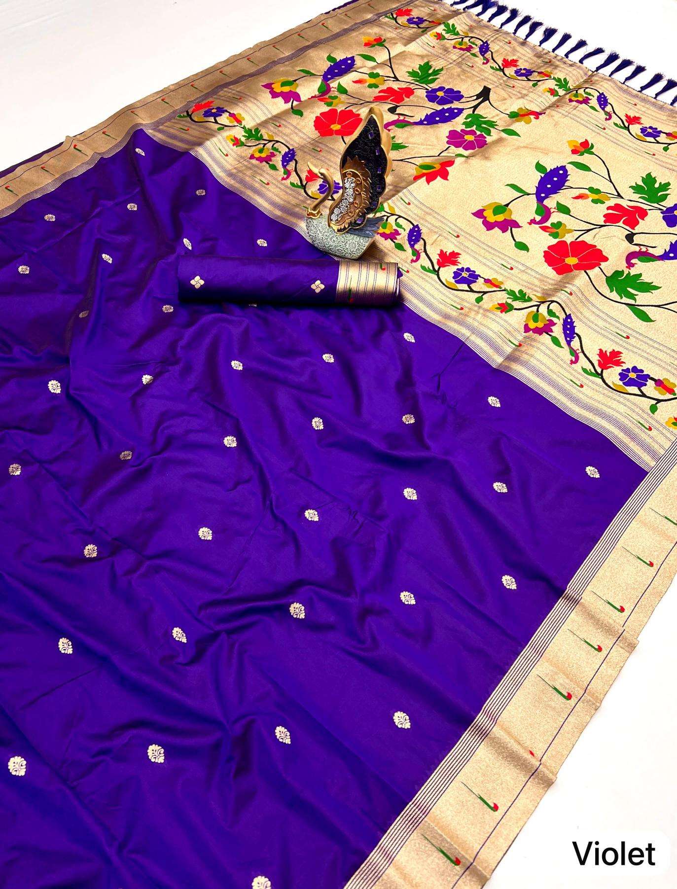 Karma paithani voL-1 Sari wholesale market in Ahmedabad
