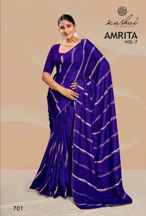 Kashvi creation amrita vol 07 Wholesale Saree online market in Surat 