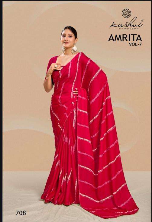 Kashvi creation amrita vol 07 Wholesale Saree online market in Surat 