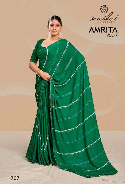 Kashvi creation amrita vol 07 Wholesale Saree online market in Surat 