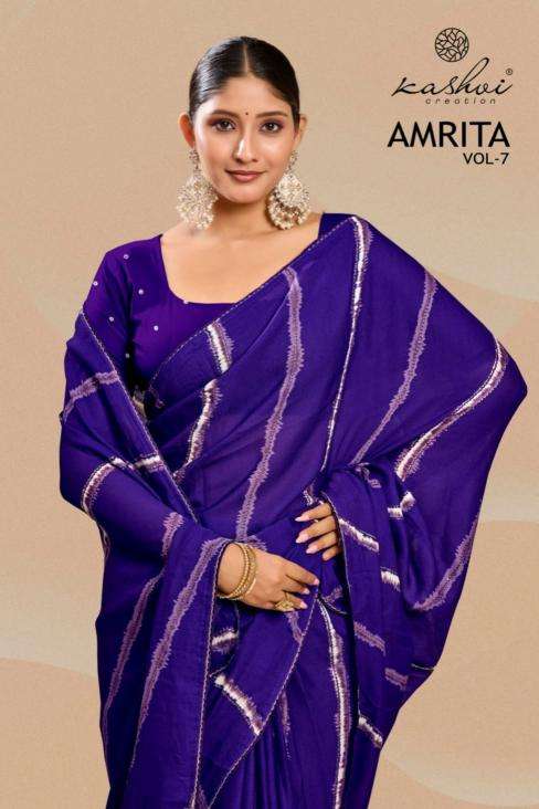 Kashvi creation amrita vol 07 Wholesale Saree online market in Surat 