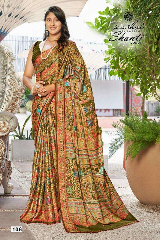 Kashvi creation shanti Latest sarees designs for wholesale