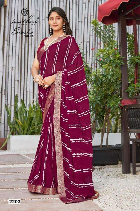 Kashvi creation simba vol 22 Sarees online wholesale