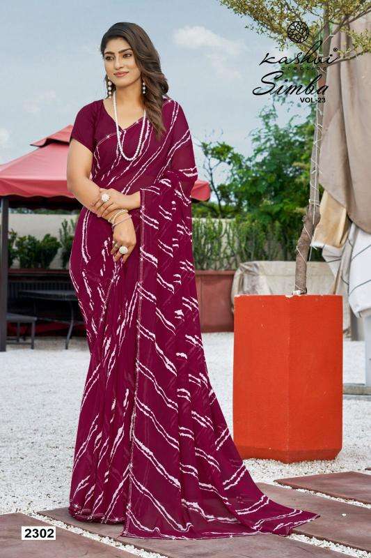 Kashvi creation simba vol 23 Saree wholesale suppliers in Mumbai