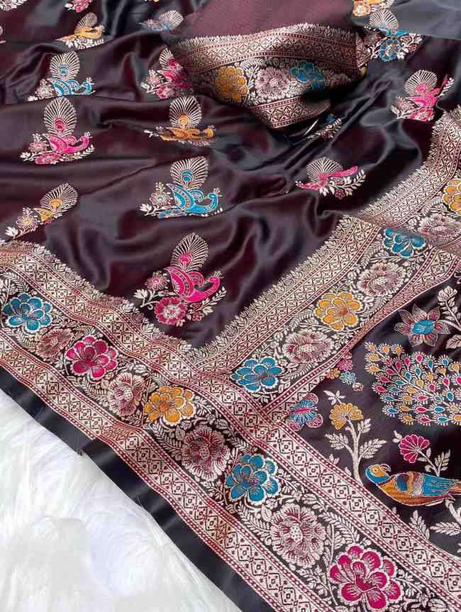 Kc 4025 Traditional Wear Satin Silk Affordable sarees in Ahmedabad