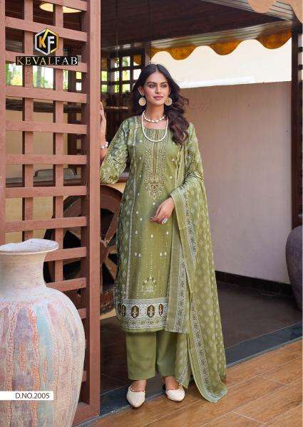 Keval jazmin vol-2 Wholesale dress materials suppliers in Ahmedabad