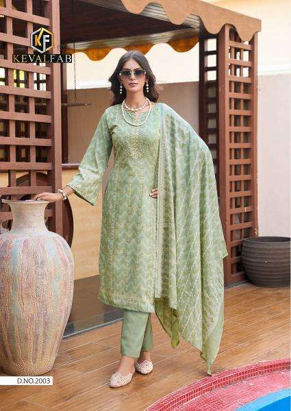 Keval jazmin vol-2 Wholesale dress materials suppliers in Ahmedabad