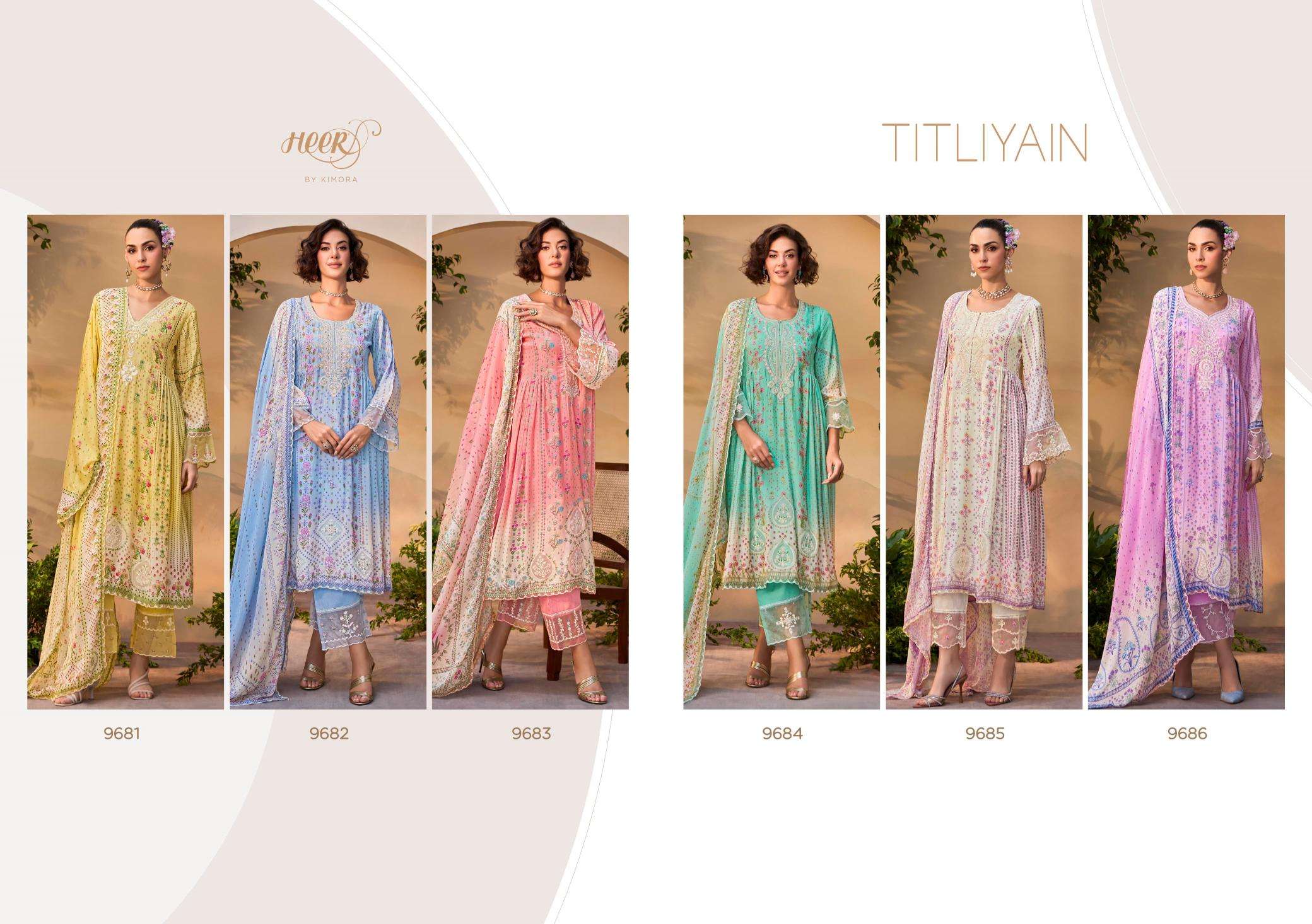 Kimora heer titaliya vol-212 Indian dress material wholesale price