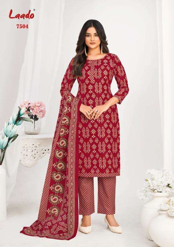 Laado print vol-75 Designer dress materials in Ahmedabad