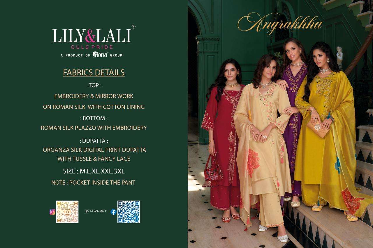 Lily & lali angrakhha Party wear kurtis wholesale