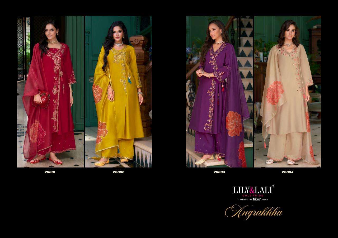 Lily & lali angrakhha Party wear kurtis wholesale